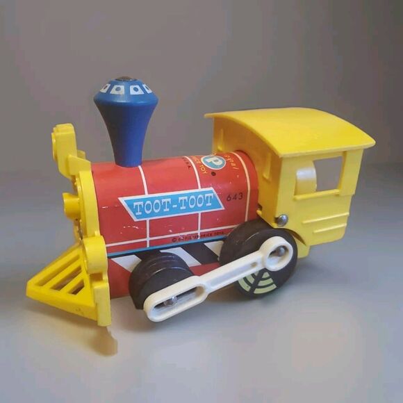 1964 Fisher Price Toys Toot Toot Train Engine  Toy #643 Made In USA - Picture 1 of 14